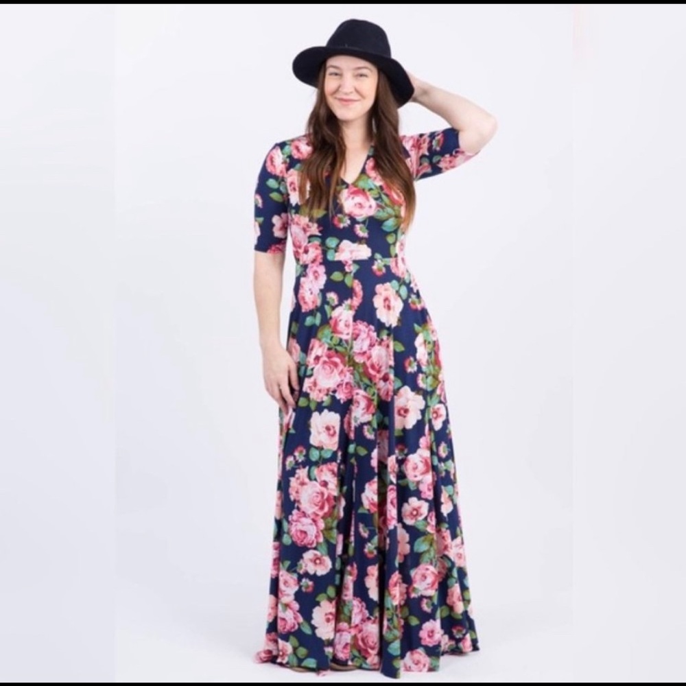 Agnes & Dora Floral Austen Maxi Dress